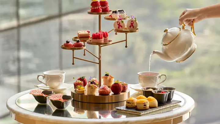 Pink October Afternoon Tea at Four Seasons Hotel Kuala Lumpur official image