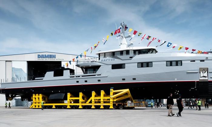 Fourth 53-metre Yacht Support Launched press image