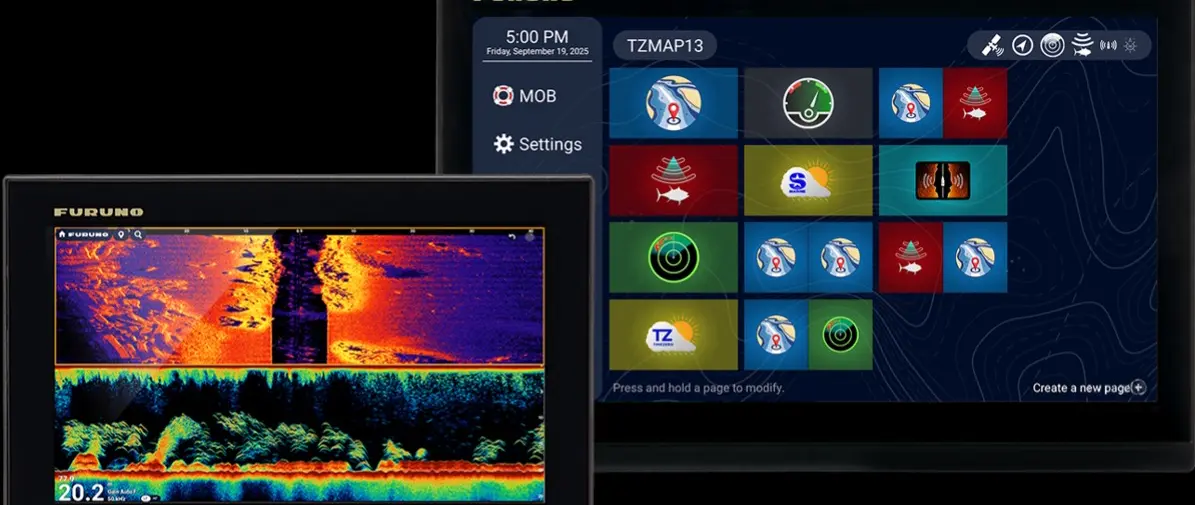 Furuno TZMAP Adds Stand-Alone Navigation With Built-In CHIRP Sonar — official source image