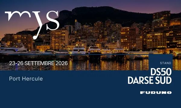 Official Furuno Monaco Yacht Show 2026 megayacht technology banner