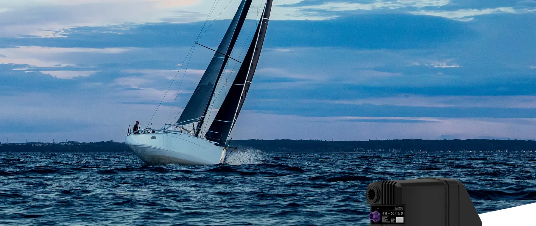 Garmin SmartDrive Integrates Autopilot Actuator and ECU for Sail Yachts — official source image