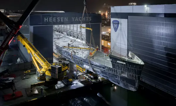 Project Evita Reaches a Significant Construction Milestone as Hull and Superstructure Are Joined - Heesen news image