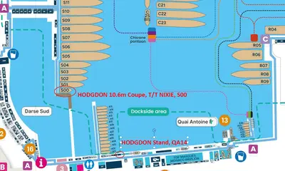 Hodgdon Tenders 10.6m T/T NIXIE coupe tender at Monaco Yacht Show 2026