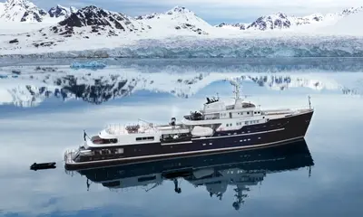 Hot Lab Reveals Refit Interiors Aboard 77m Explorer AQUA LARES — source image