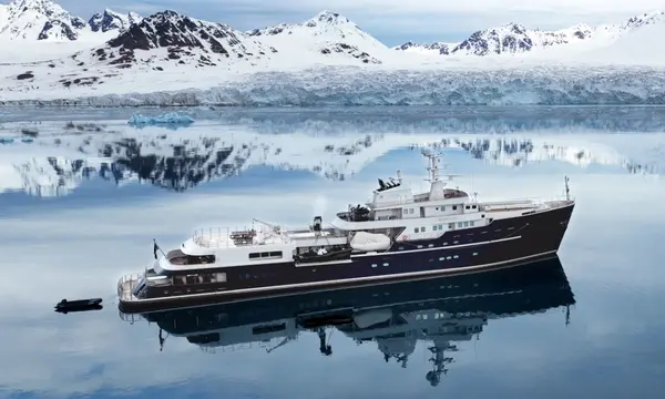 Hot Lab Reveals Refit Interiors Aboard 77m Explorer AQUA LARES — source image