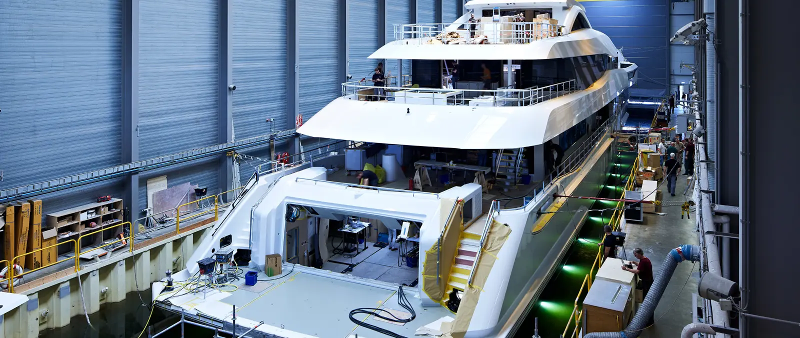Heesen 60-metre Project Falcon hits the water! press image