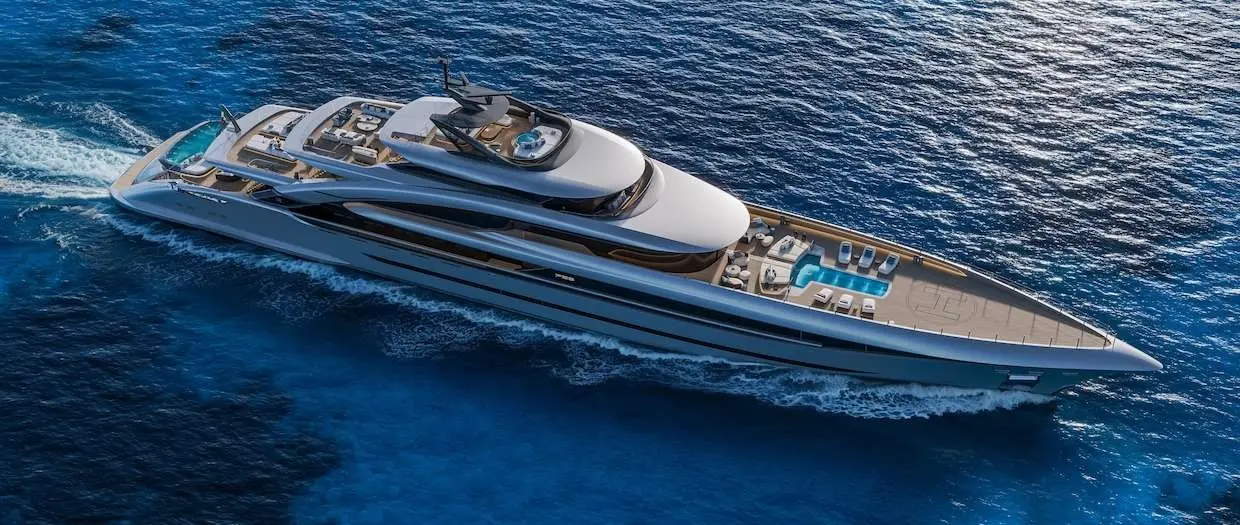 ISA Yachts Reveals 86m Poseidon Concept With Three Pools — source image