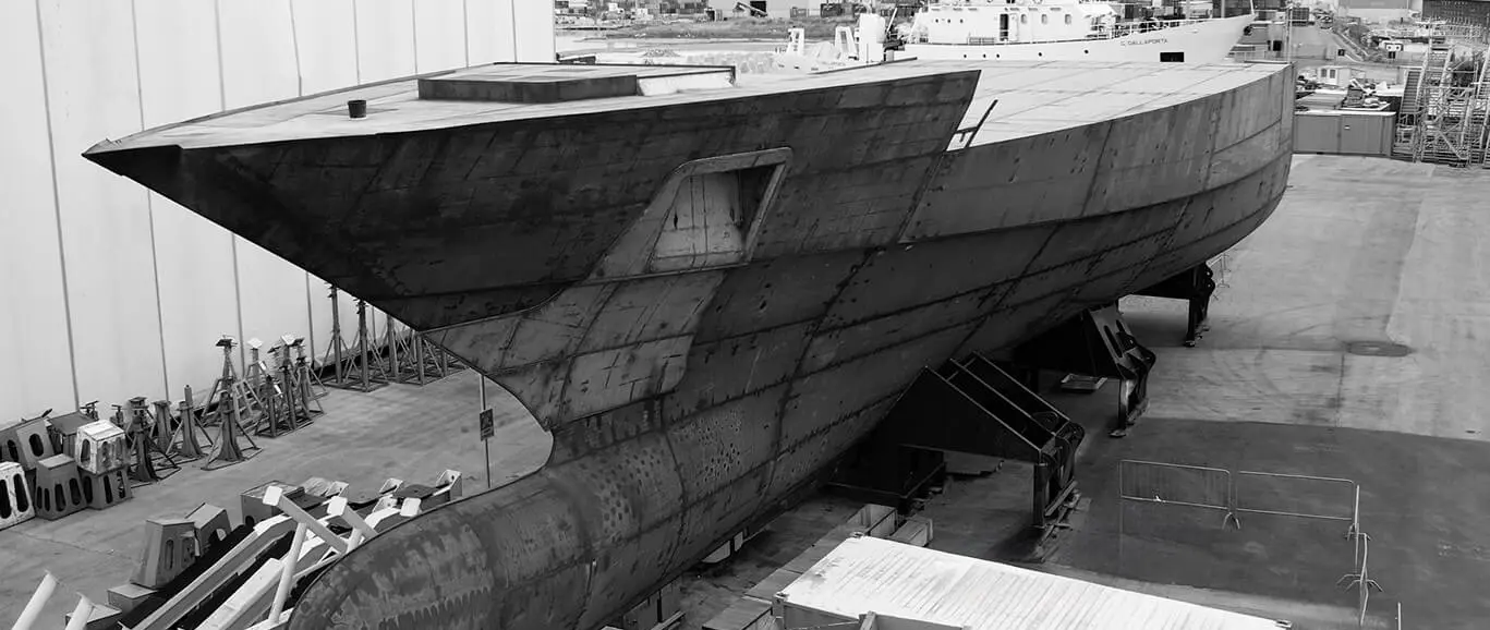 NEW ISA CONTINENTAL 80m – CONSTRUCTION OF THE HULL HAS BEGUN ON SPECULATION - ISA Yachts news image