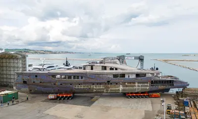 ISA SPORTIVA 66 METRES ENTERS THE OUTFITTING STAGE - ISA Yachts news image