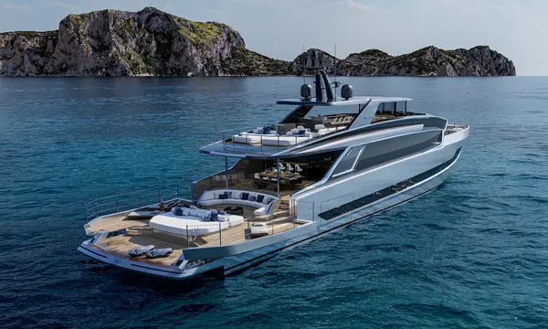 ISA VIPER 130 ft – HULL NO. 2 UNDER CONSTRUCTION ON SPEC - ISA Yachts news image