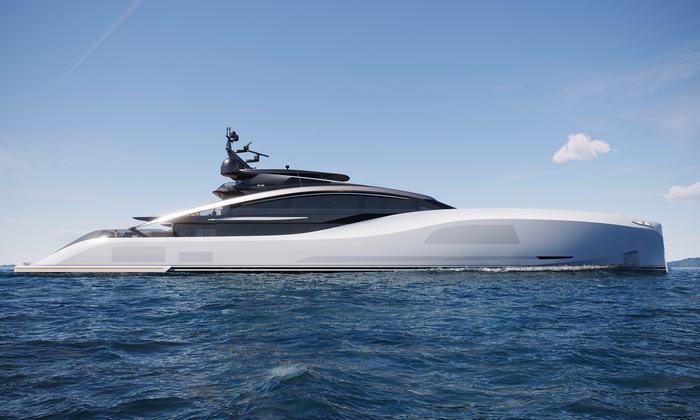 ISA BLADE 70-metre – A NEW COLLABORATION WITH LOBANOV DESIGN GETS UNDERWAY - ISA Yachts news image