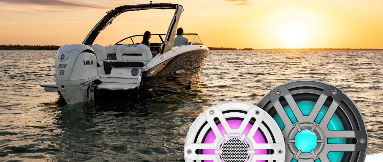 JL Audio M200 marine speakers - official Garmin image