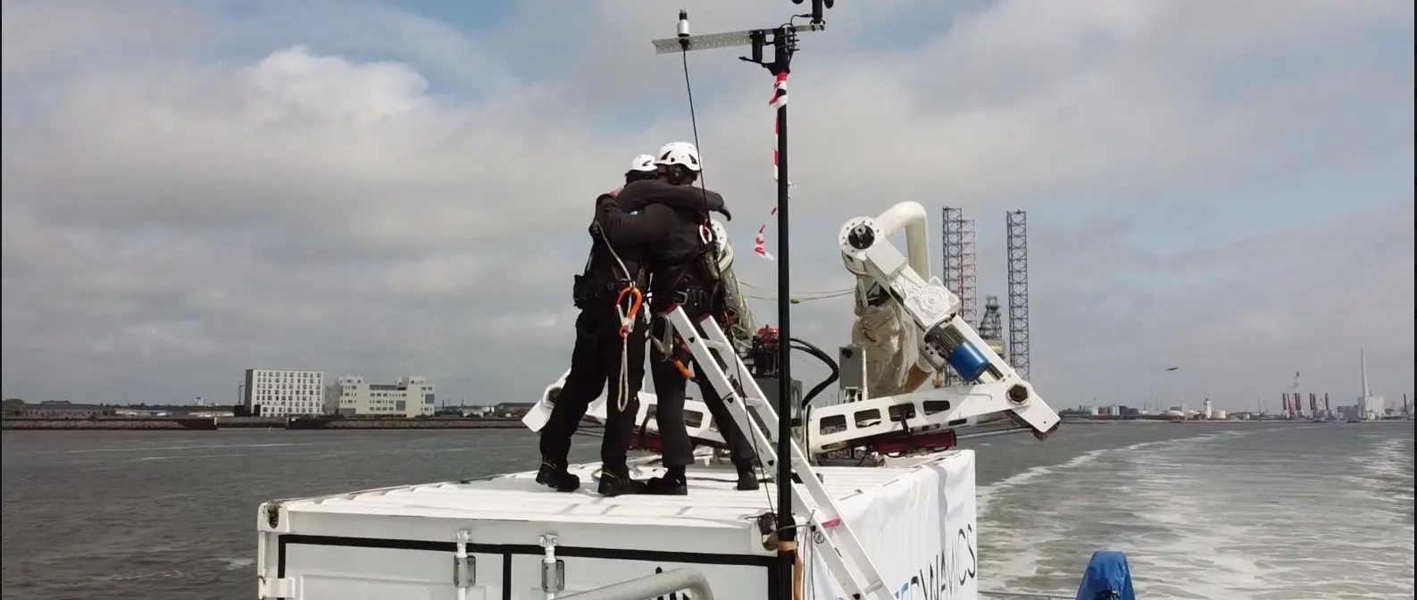 Kite Dynamics official proof-at-sea wind propulsion photograph