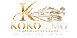 Kokolimo gold and silver chauffeur logo, original PNG supplied for the company profile.
