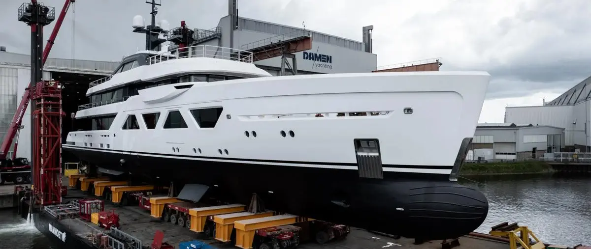 Latest Amels 60 featuring Custom Interiors by Harrison Eidsgaard Launched press image