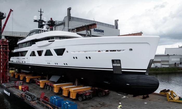 Latest Amels 60 featuring Custom Interiors by Harrison Eidsgaard Launched press image
