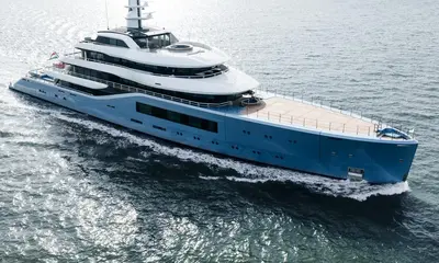 Latest Amels 80 begins sea trials press image