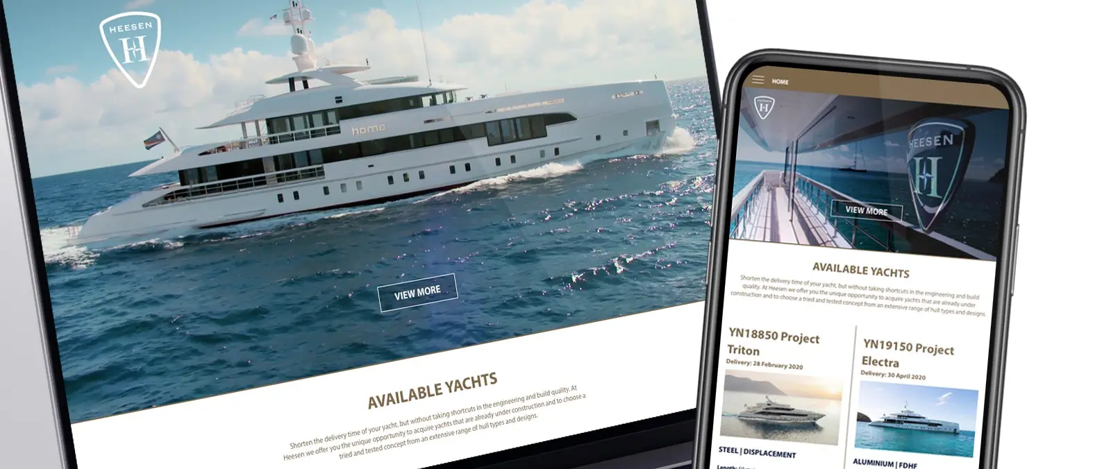 Heesen new website and TV channel are live now! press image