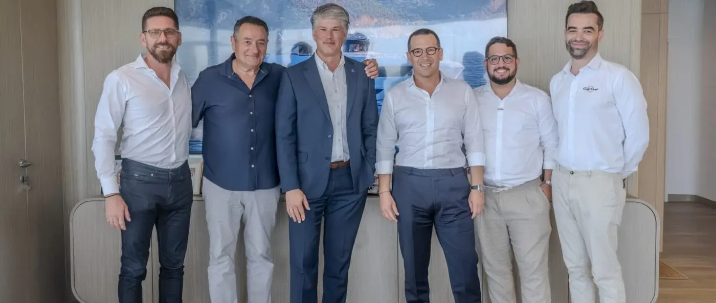 Majesty Yachts and SUNSEA Yachts Greece dealer appointment. Source: https://e5m5sskeexb.exactdn.com/wp-content/uploads/2026/08/Sunsea-Yachts-Visit-1-1.jpg