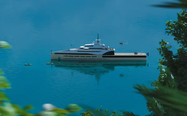 Alexander McDiarmid Details 130m GEx Four-Helicopter Concept — source image