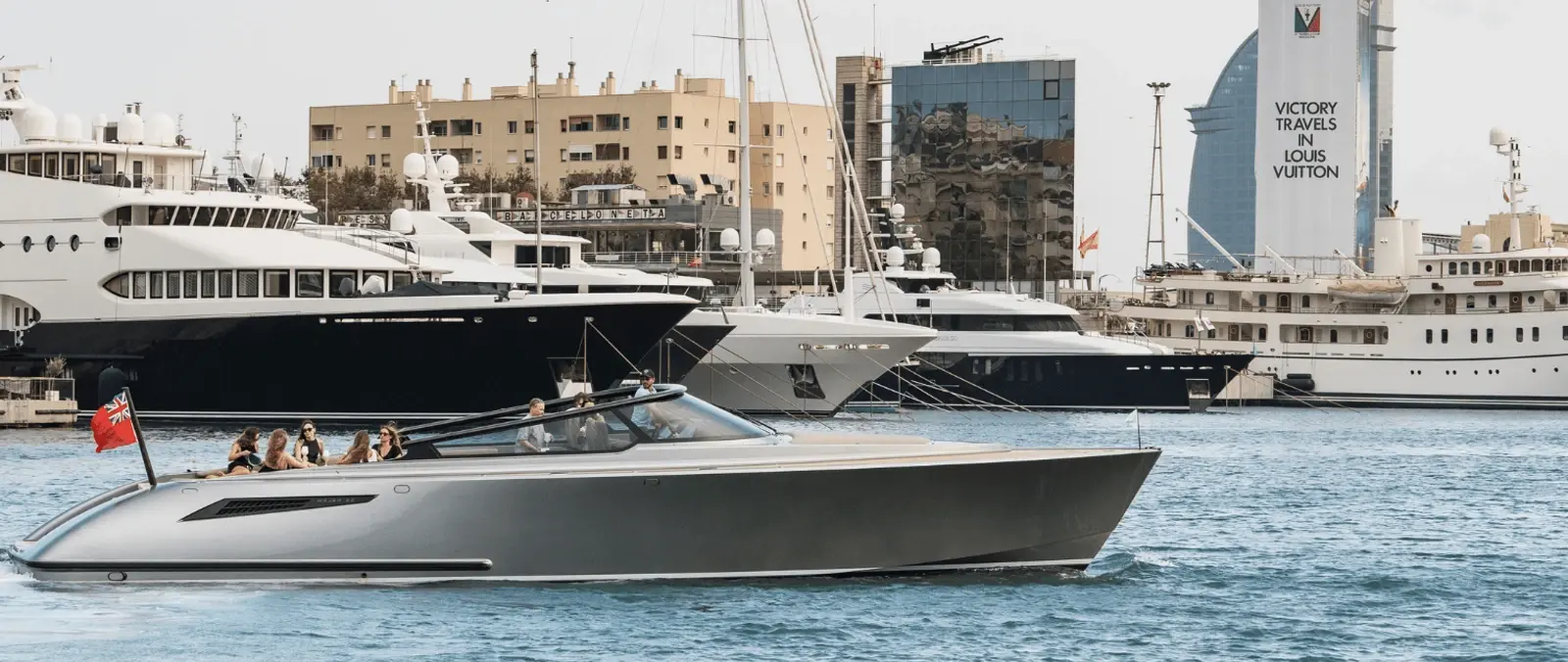 Superyacht at Marina Port Vell Barcelona — Source: Marina Port Vell