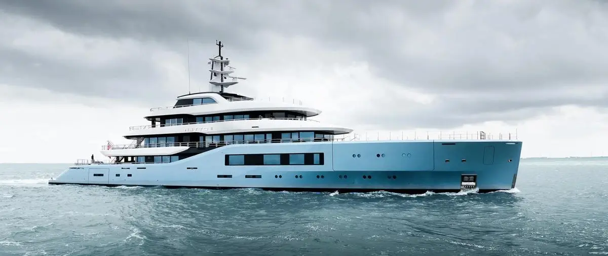 80m Amels NETTO II Departs on Maiden Mediterranean Voyage — official source image