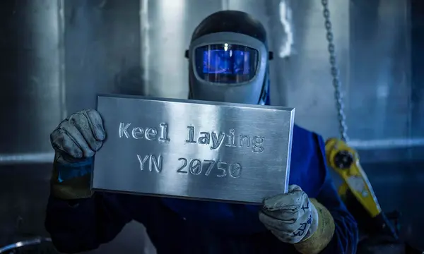 A new star is born: YN 20750 Project Orion keel laying announcement press image