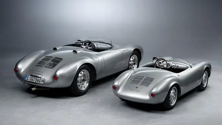 Porsche and Hedley Studios Revisit the 550 Spyder as a Collector's Electric Miniature — official source image