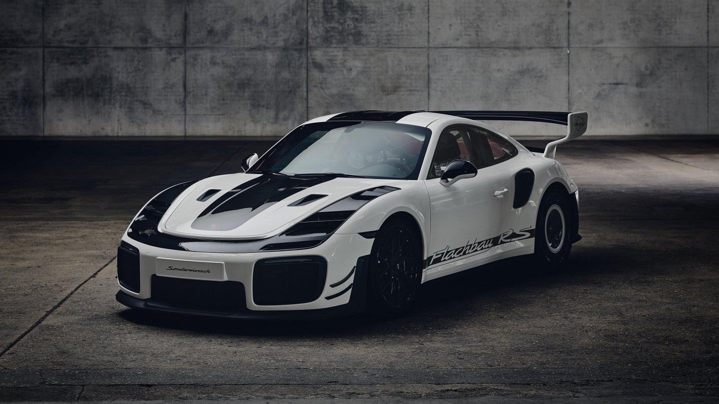 Verified official Porsche image — one-off Flachbau RS Sonderwunsch