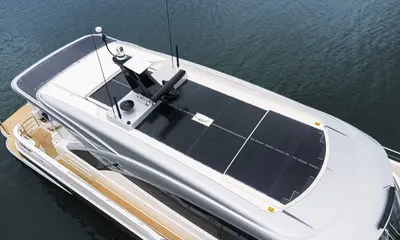 Praxis Targets Superyachts With Ultra-Thin Solar Composite for Hulls and Hardtops — source image