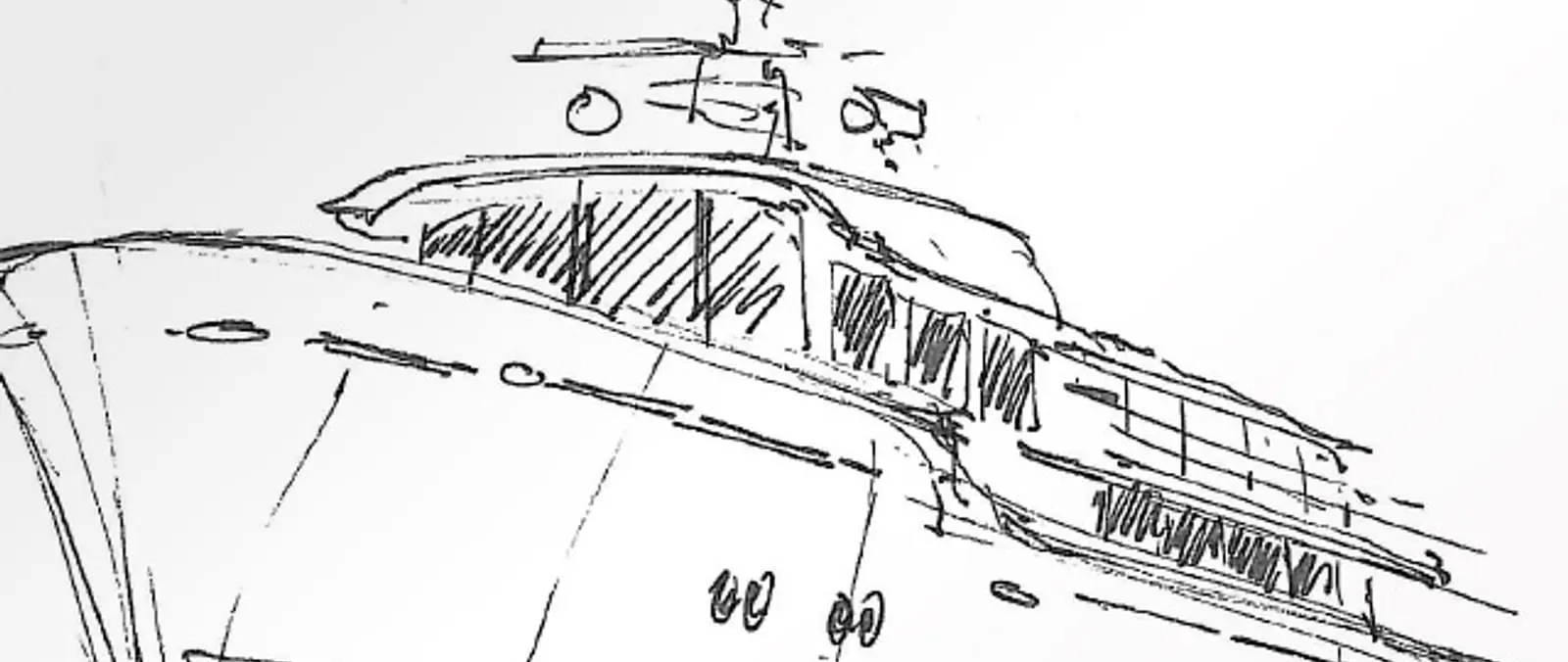 Project M illustrative Lürssen Sketchbook rendering