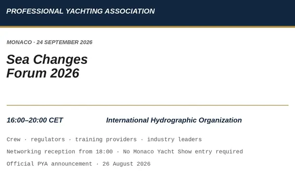PYA Sea Changes Forum 2026
