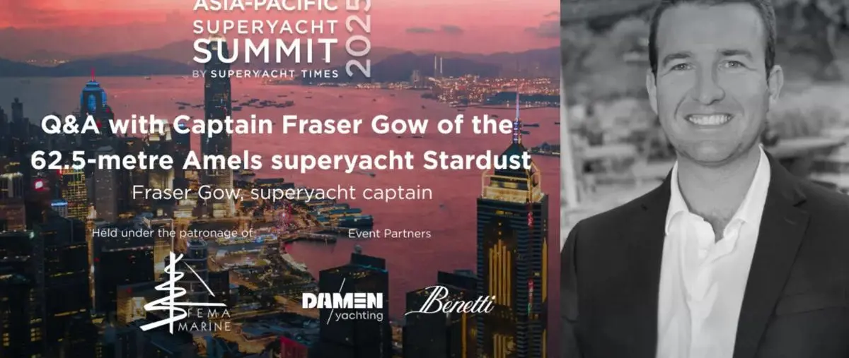 Q&A with Captain Fraser Gow during the Asia Pacific Superyacht Summit 2025 press image