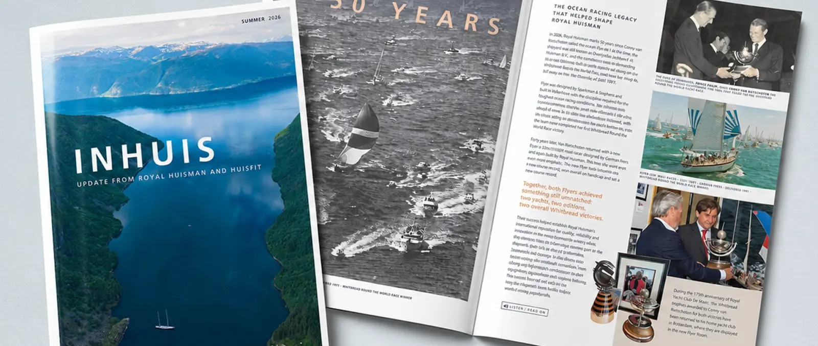 Royal Huisman Publishes INHUIS Summer 2026 Fleet and Project Update — official source image