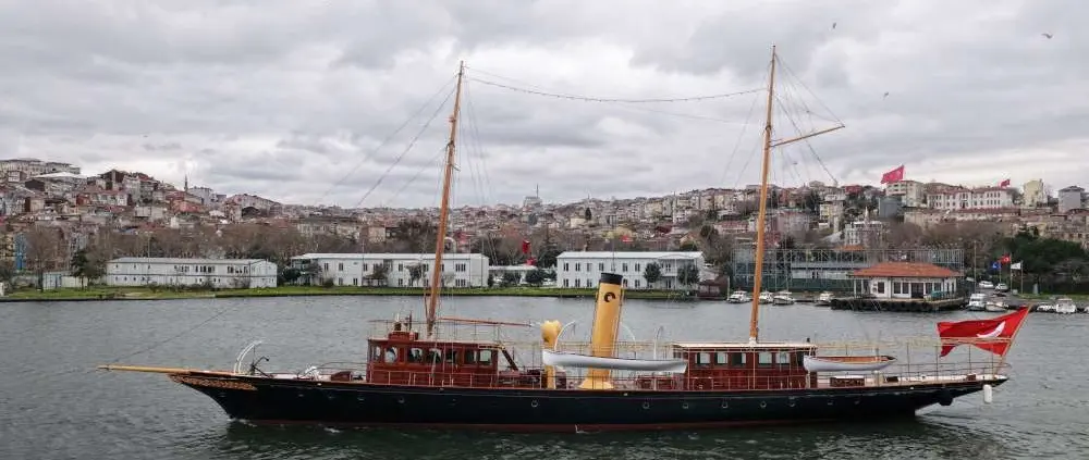 RMK Restores 38m Steam Yacht CANGARDA for Istanbul's Maritime Museum — source image