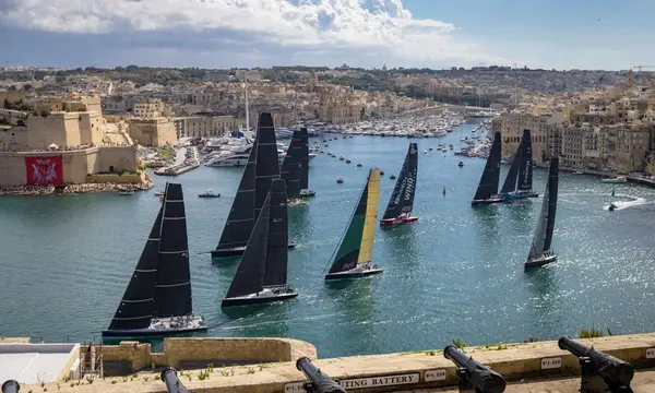 107 Yachts Start Rolex Middle Sea Race as 30m Black Jack Takes Lead — source image