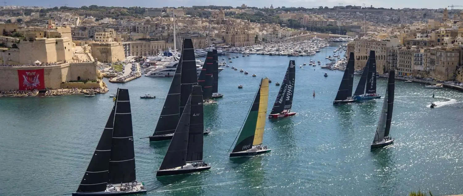 107 Yachts Start Rolex Middle Sea Race as 30m Black Jack Takes Lead — source image