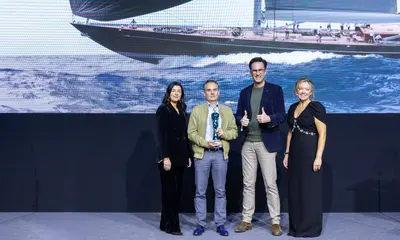 Aquarius wins Best Naval Architecture for sailing yachts - Royal Huisman exact article image
