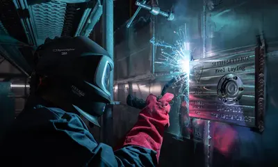 YN 20857 Project Setteesettanta construction milestone: the keel laying press image