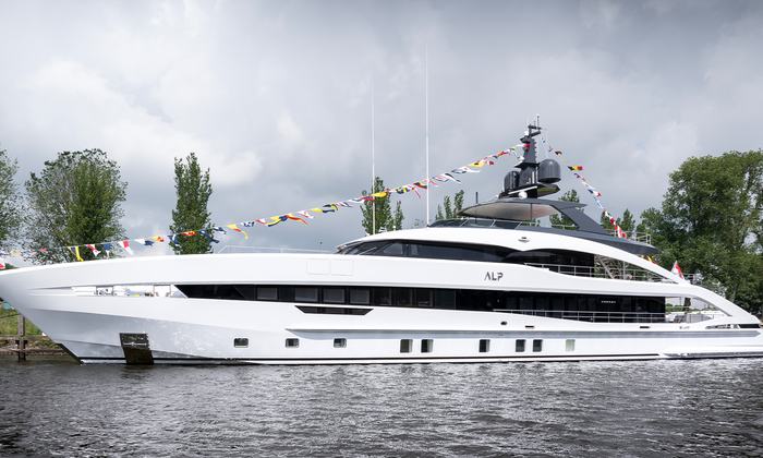 A Timeless Tradition, yet a Modern Marvel: Heesen Yachts Christens ALP press image