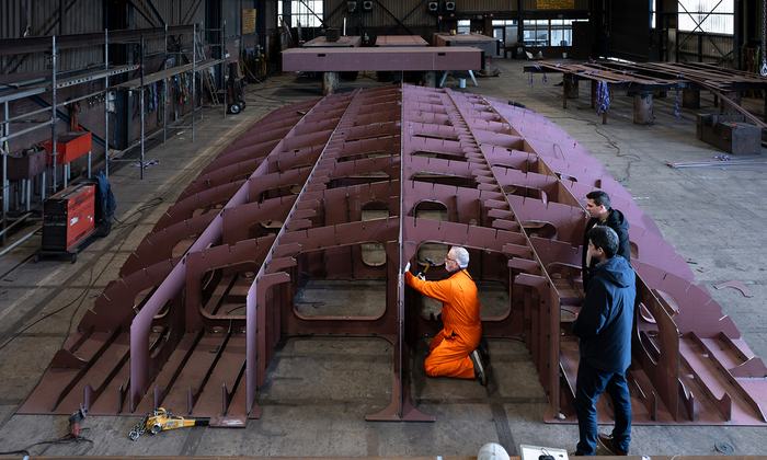Heesen Yachts Announces Keel Laying of YN 21350, Project Grace – the first in the new 50m Steel class press image