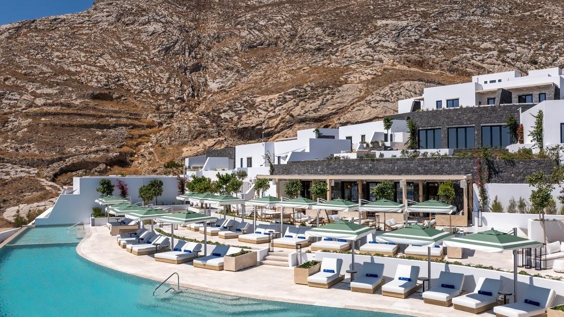 Sandblu Santorini Reopens as LXR’s First Greek Island Retreat — official source image