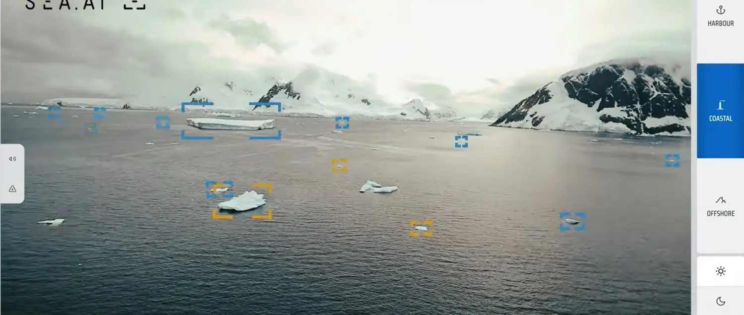 SEA.AI Uses Antarctic Expedition Data to Improve Yacht Hazard Detection — source image