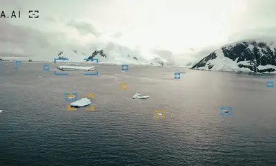 SEA.AI Uses Antarctic Expedition Data to Improve Yacht Hazard Detection — source image