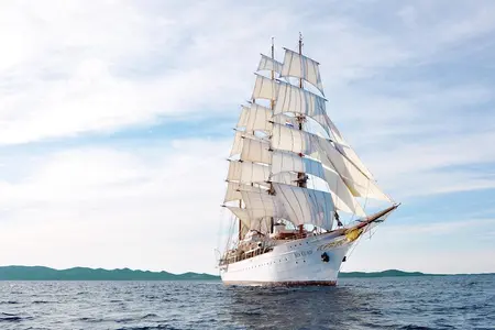 SEA CLOUD under sail — official Sea Cloud Cruises image