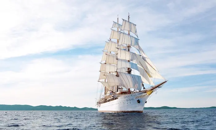 SEA CLOUD under sail — official Sea Cloud Cruises image