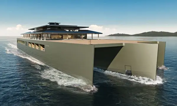Sinot FUSION 118m trimaran official press rendering