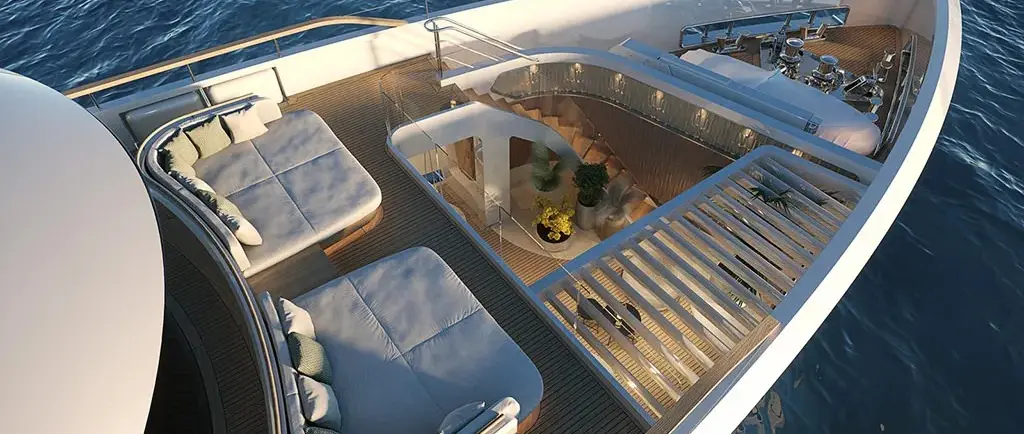 Sirena 42M Combines Fast Displacement Hull with Hull Vane Technology — source image