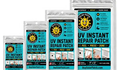 Solar Patch Promotes UV-Cured Repair Material for Yacht Service Teams — source image