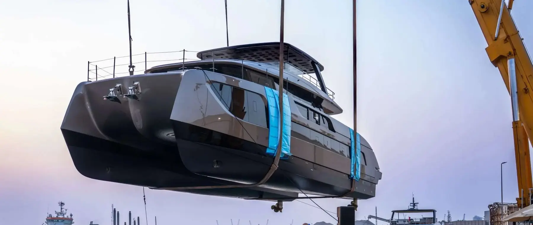 26.8m Sunreef SUE ROSSO Launches as ULTIMA 88 Power Catamaran — source image